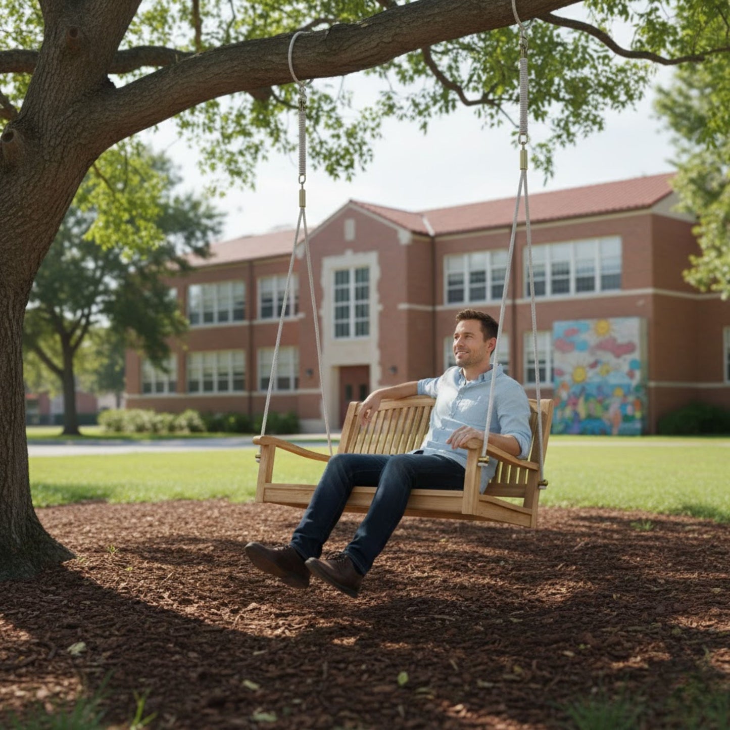 DEL-AMO 48″ ROUND SWING BENCH