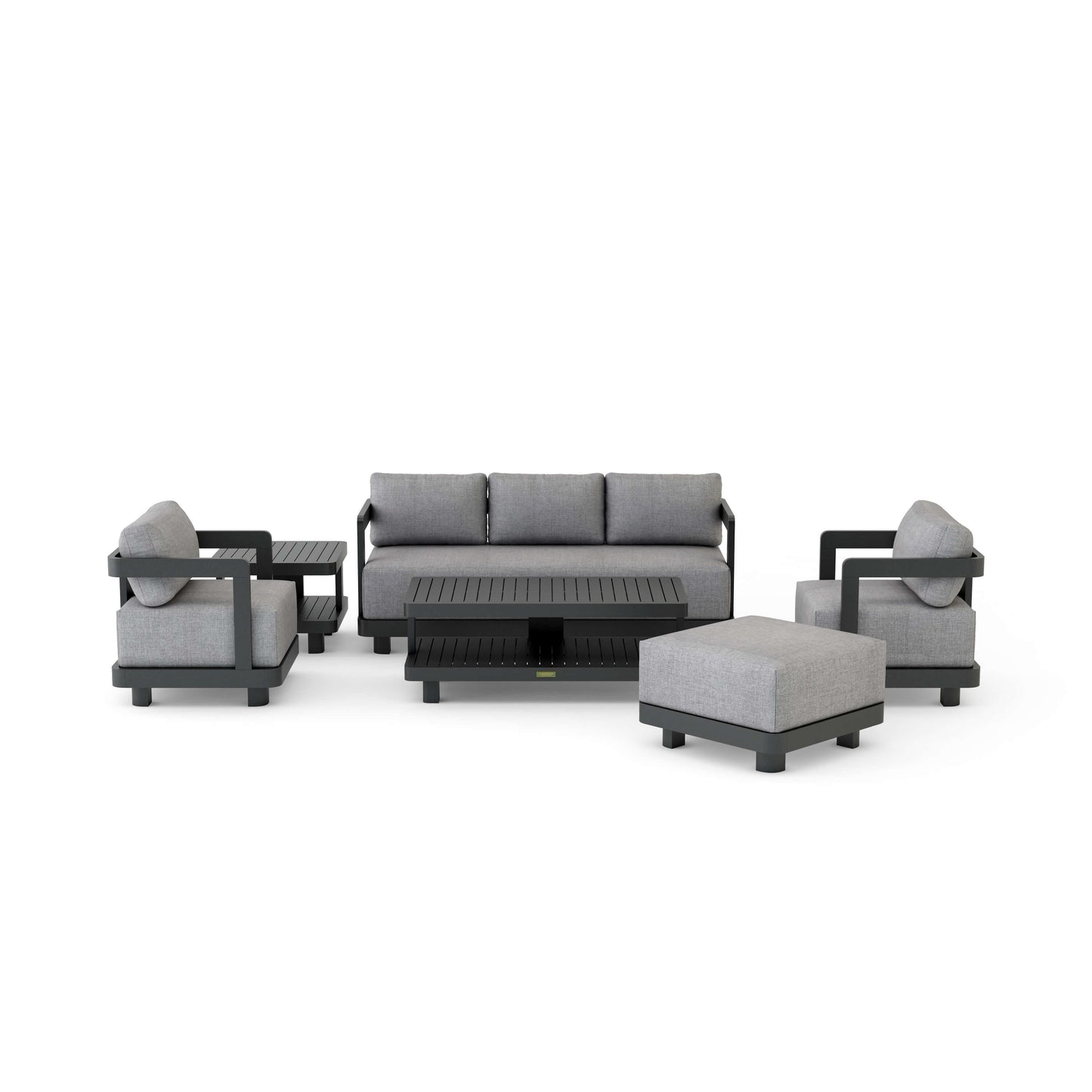 SET-901-AL 6-PC GRANADA ALUMINUM DEEP SEATING