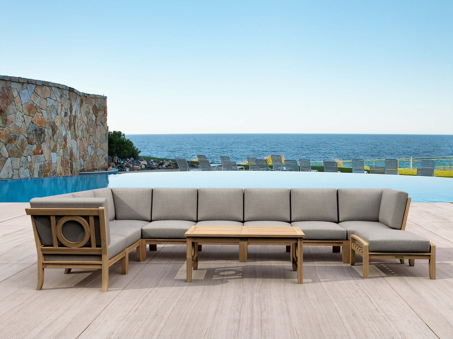 REPLACEMENT CUSHION SET-137 NATSEPA MODULAR DEEP SEATING SET