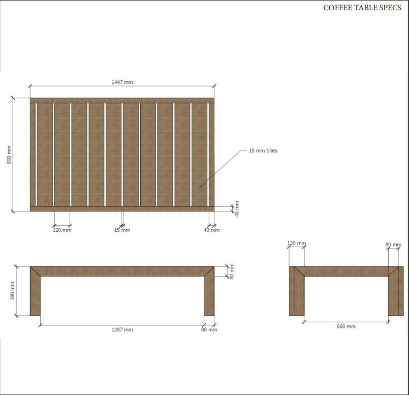 SMYRNA COFFEE TABLE