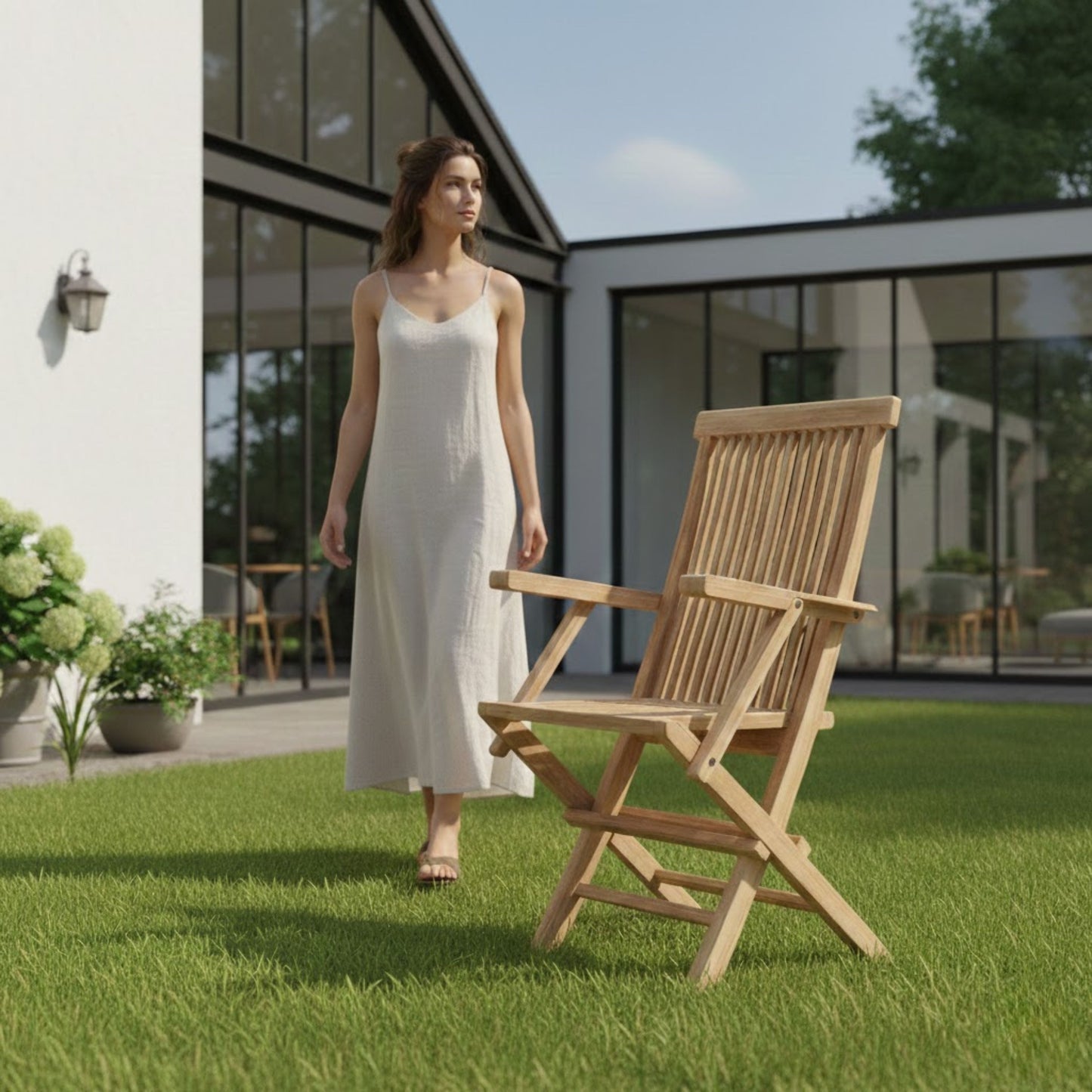 CLASSIC FOLDING ARMCHAIR (2-PC)