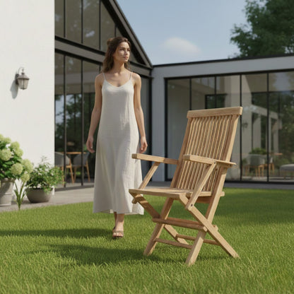 CLASSIC FOLDING ARMCHAIR (2-PC)