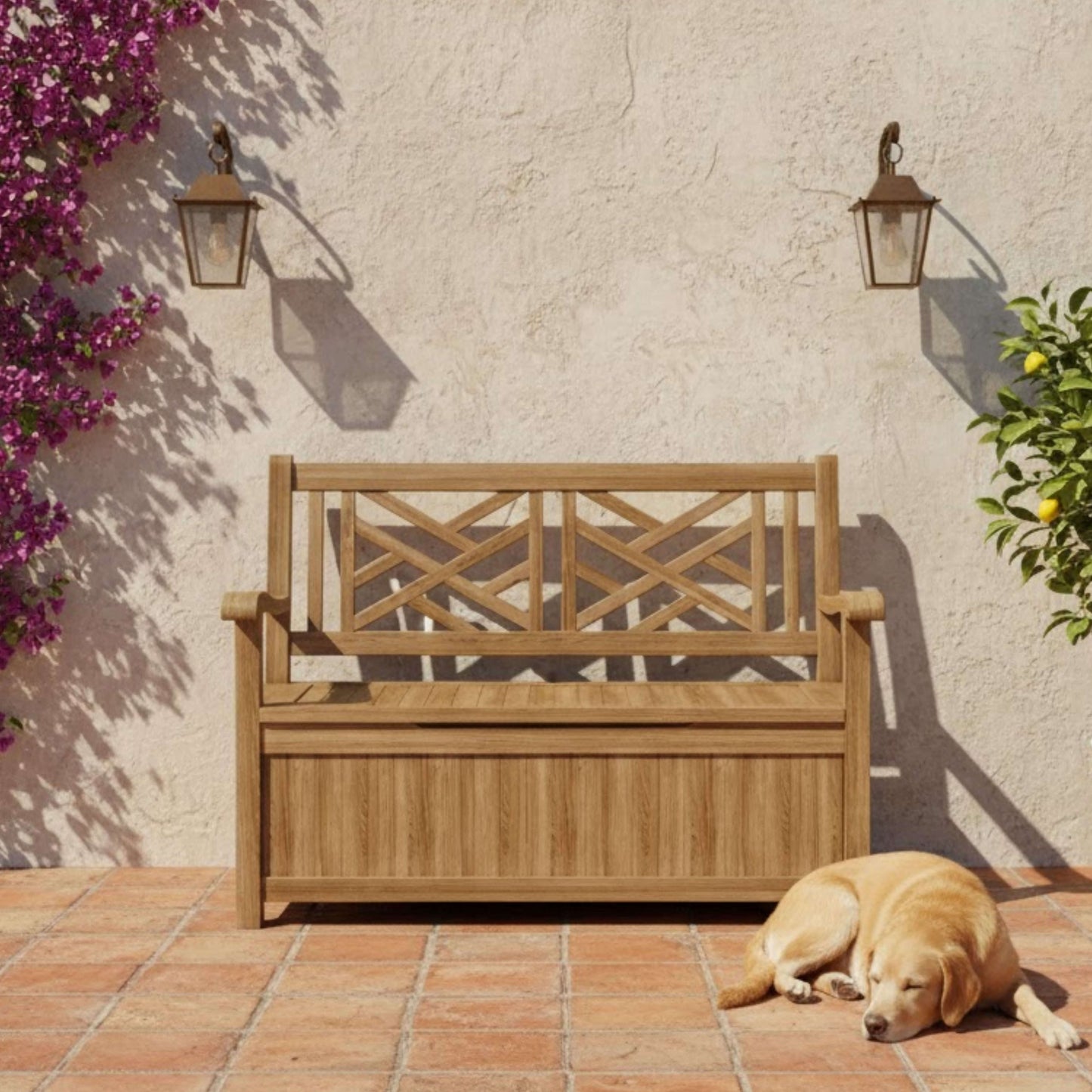 VILANO STORAGE BENCH