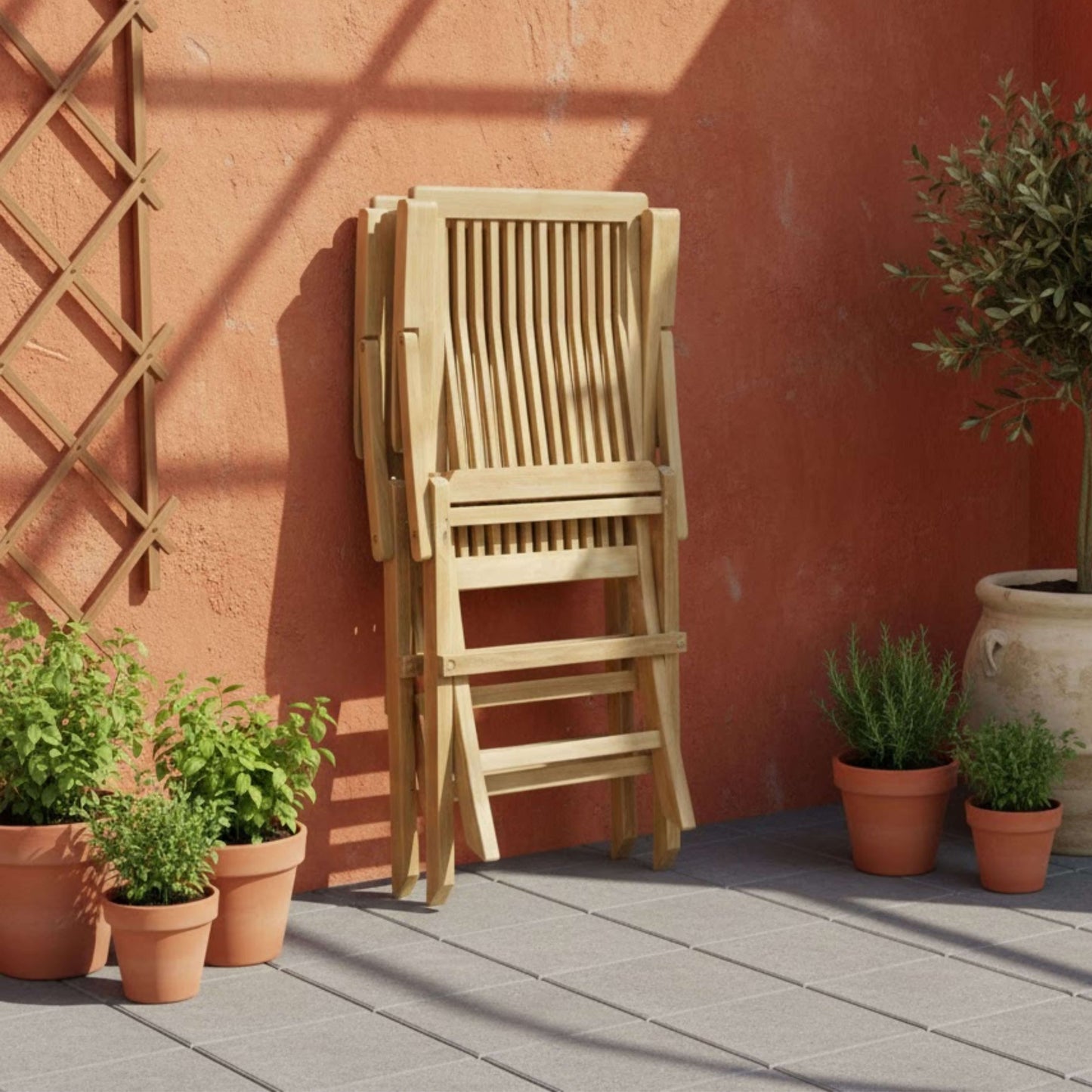 CLASSIC FOLDING ARMCHAIR (2-PC)