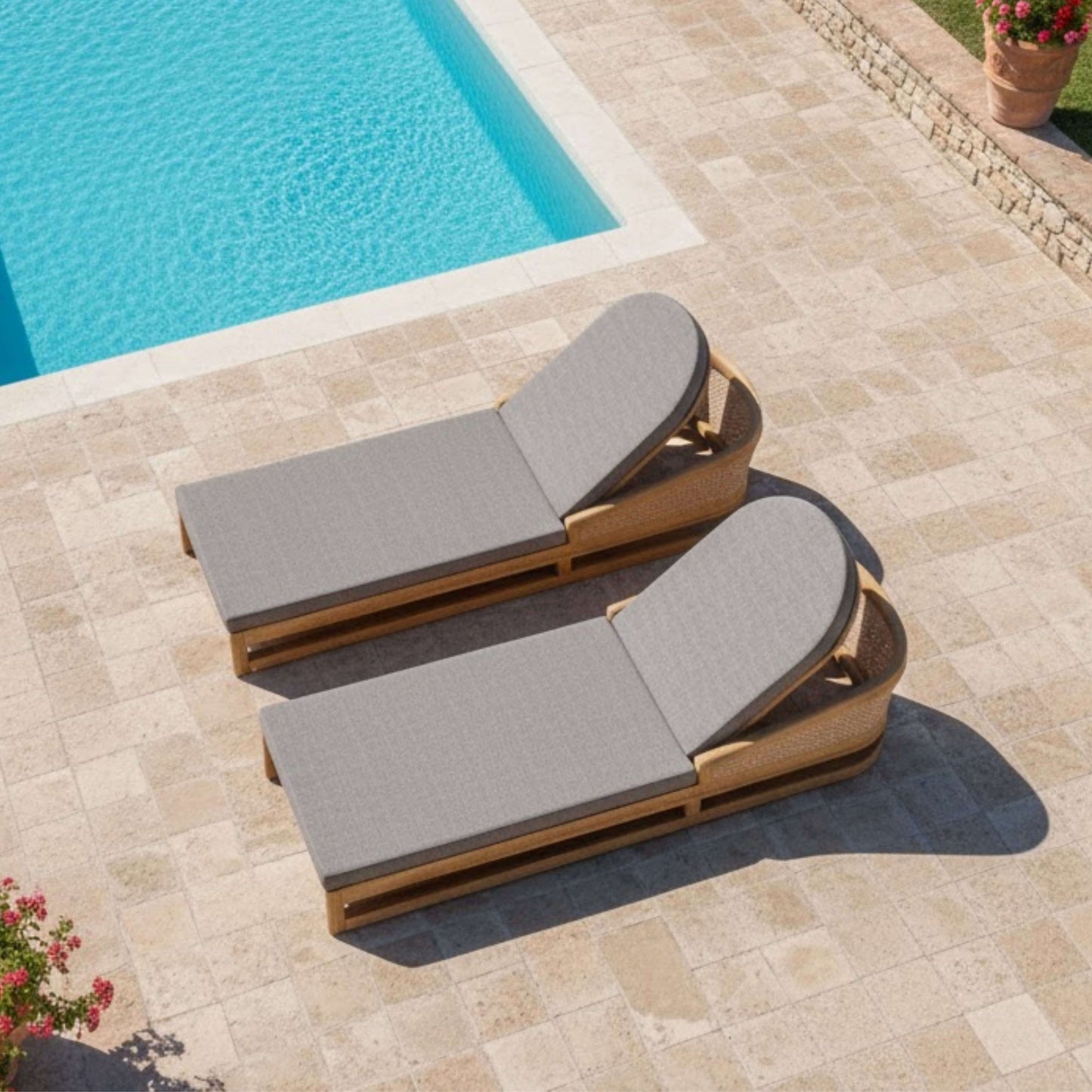 2-PC CATANIA SUN LOUNGER SET