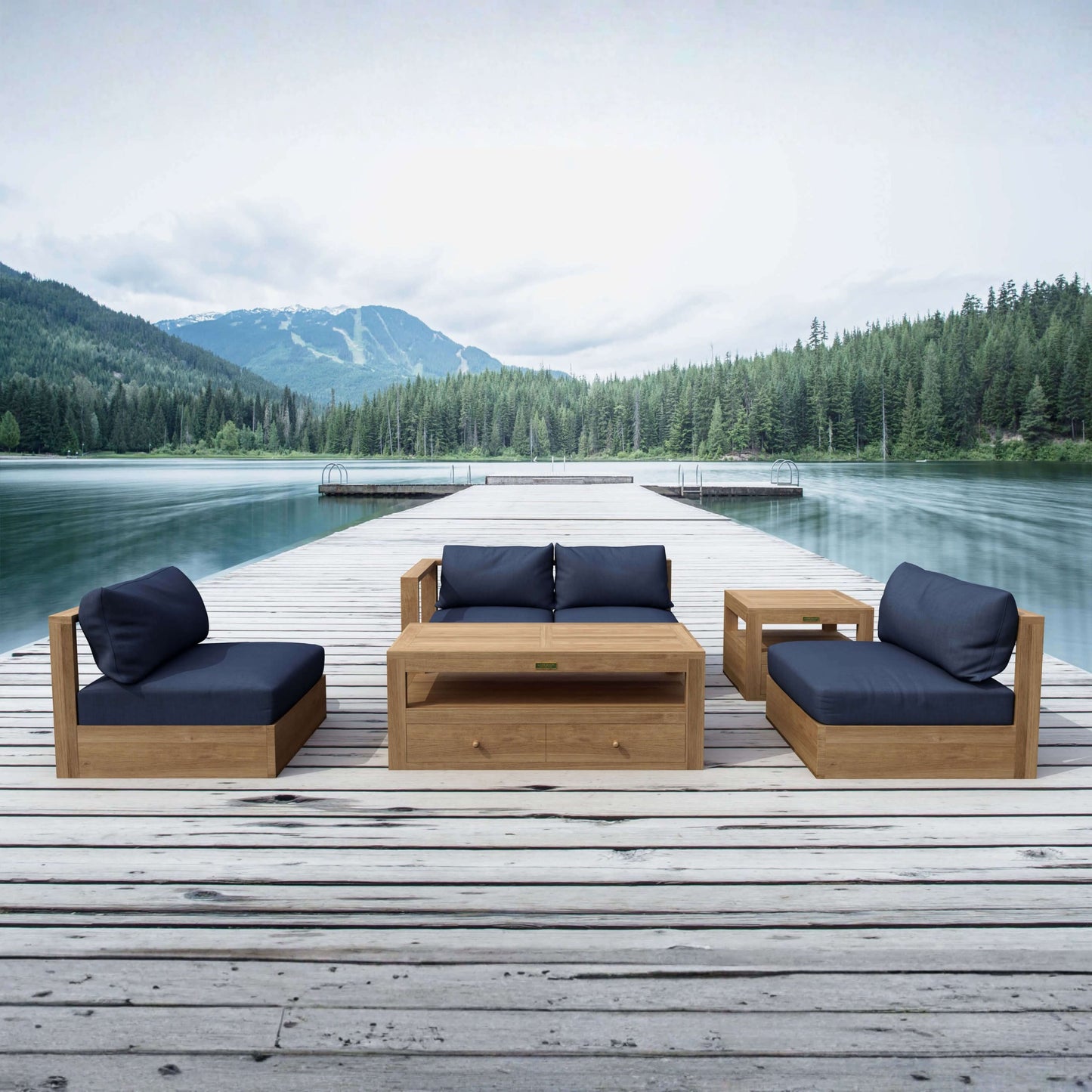 SET-152 COPACABANA MODULAR DEEP SEATING SET