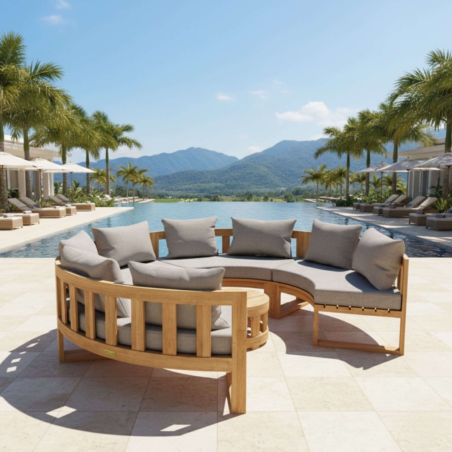 SET-810 CIRCULAR MODULAR DEEP SEATING
