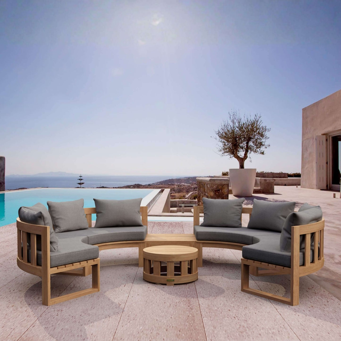 SET-811 CIRCULAR MODULAR DEEP SEATING