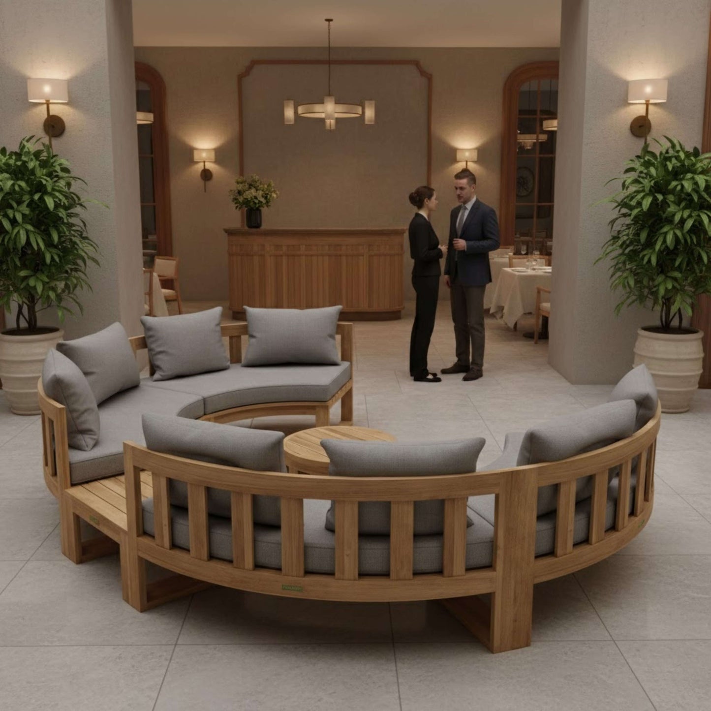 SET-811 CIRCULAR MODULAR DEEP SEATING