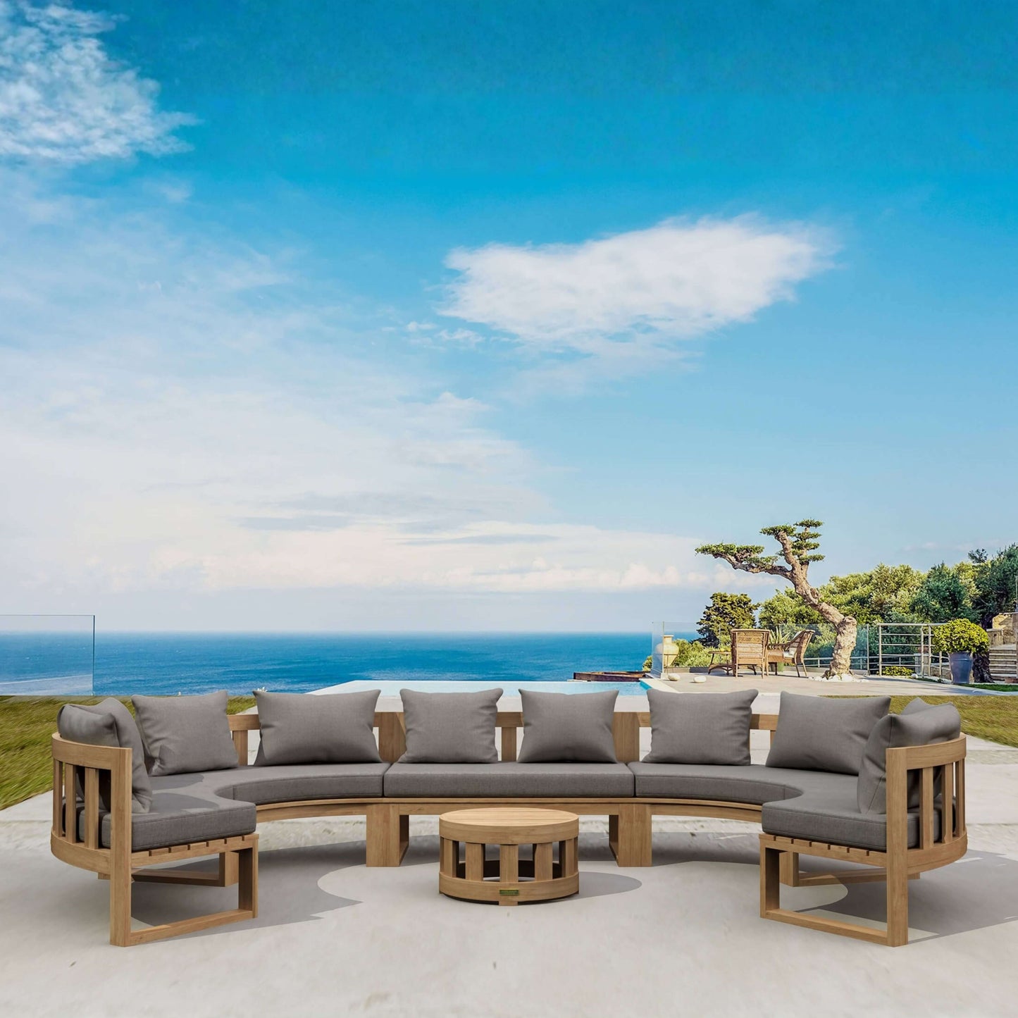 SET-812 CIRCULAR MODULAR DEEP SEATING