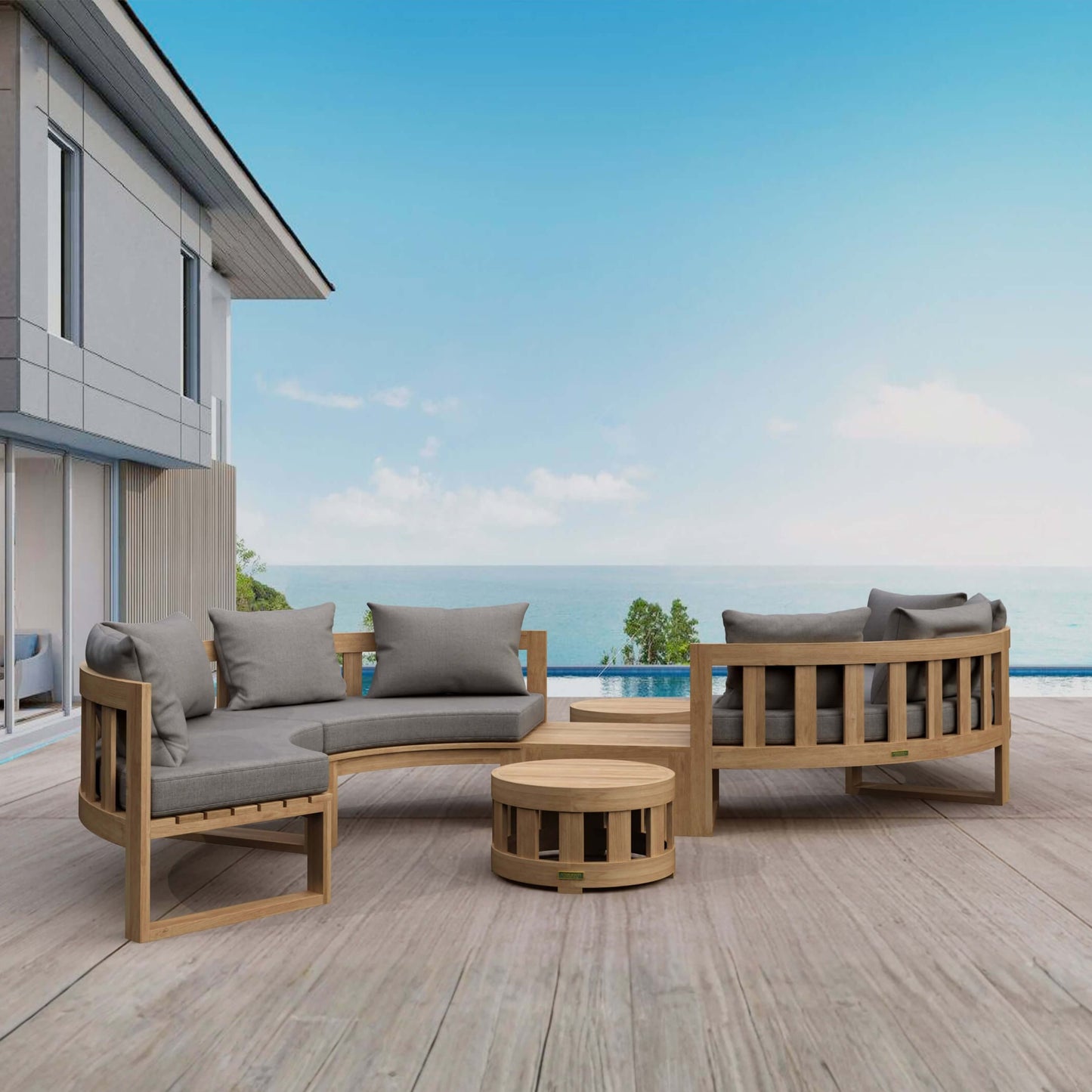 SET-813 CIRCULAR MODULAR DEEP SEATING