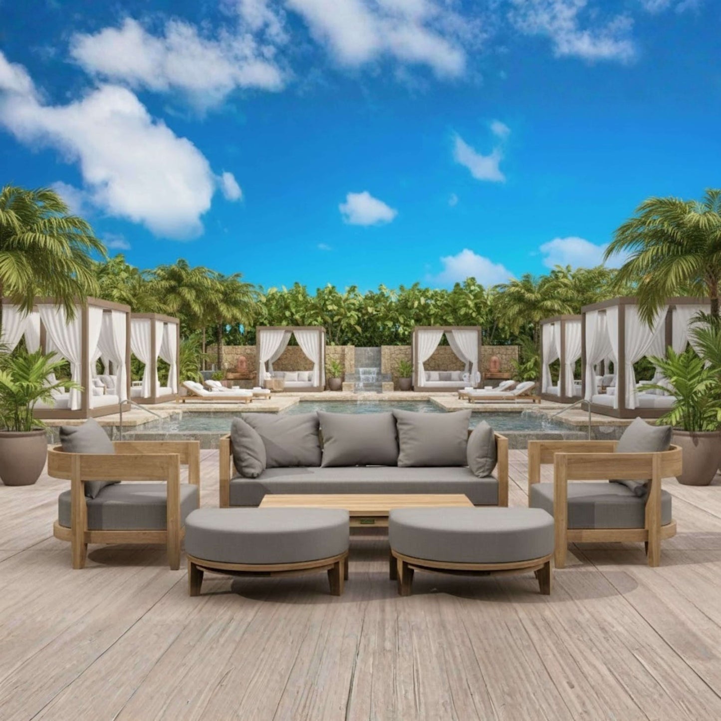 SET-171 6-PC CORONADO DEEP SEATING SET