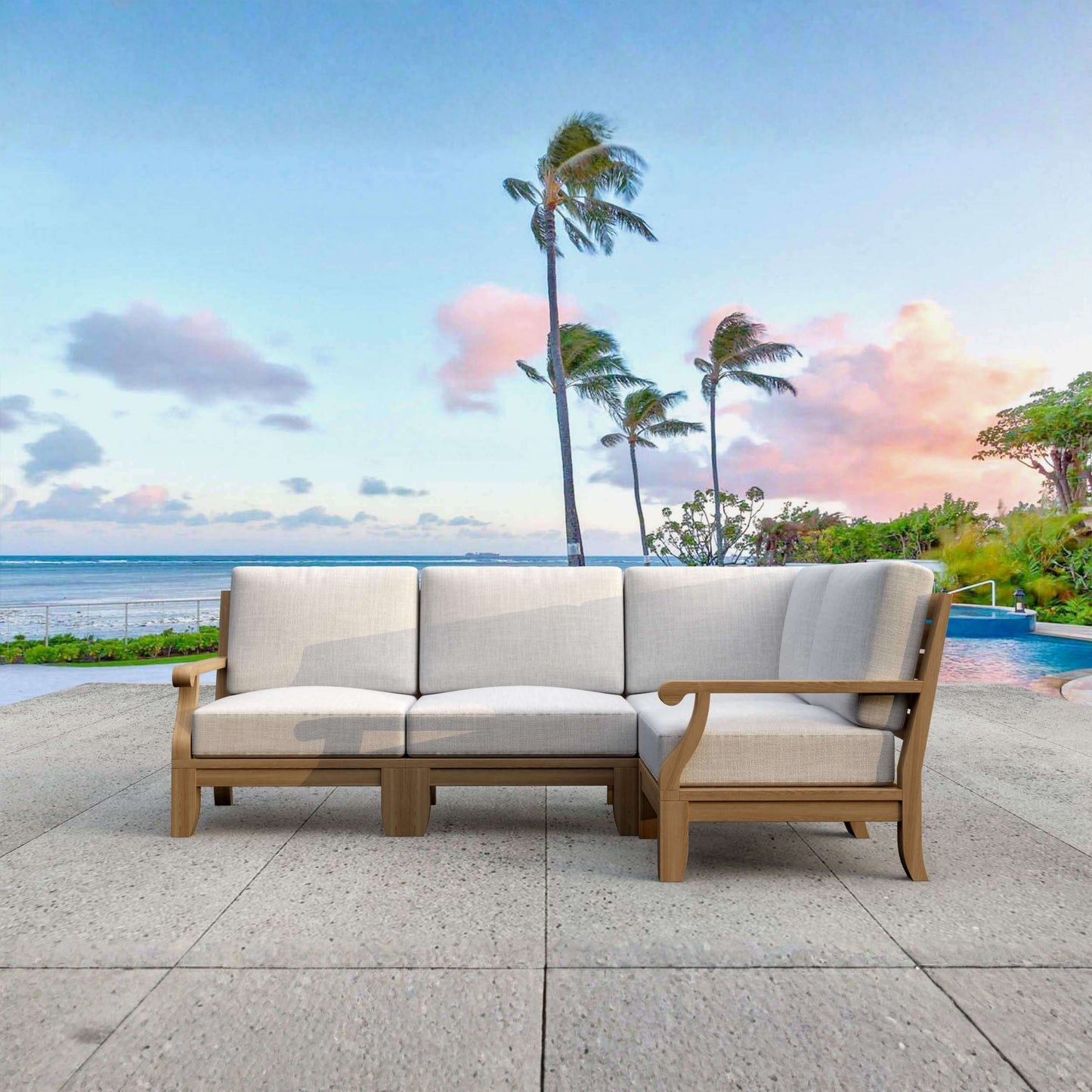 SET-95 RIVIERA MODULAR DEEP SEATING SET