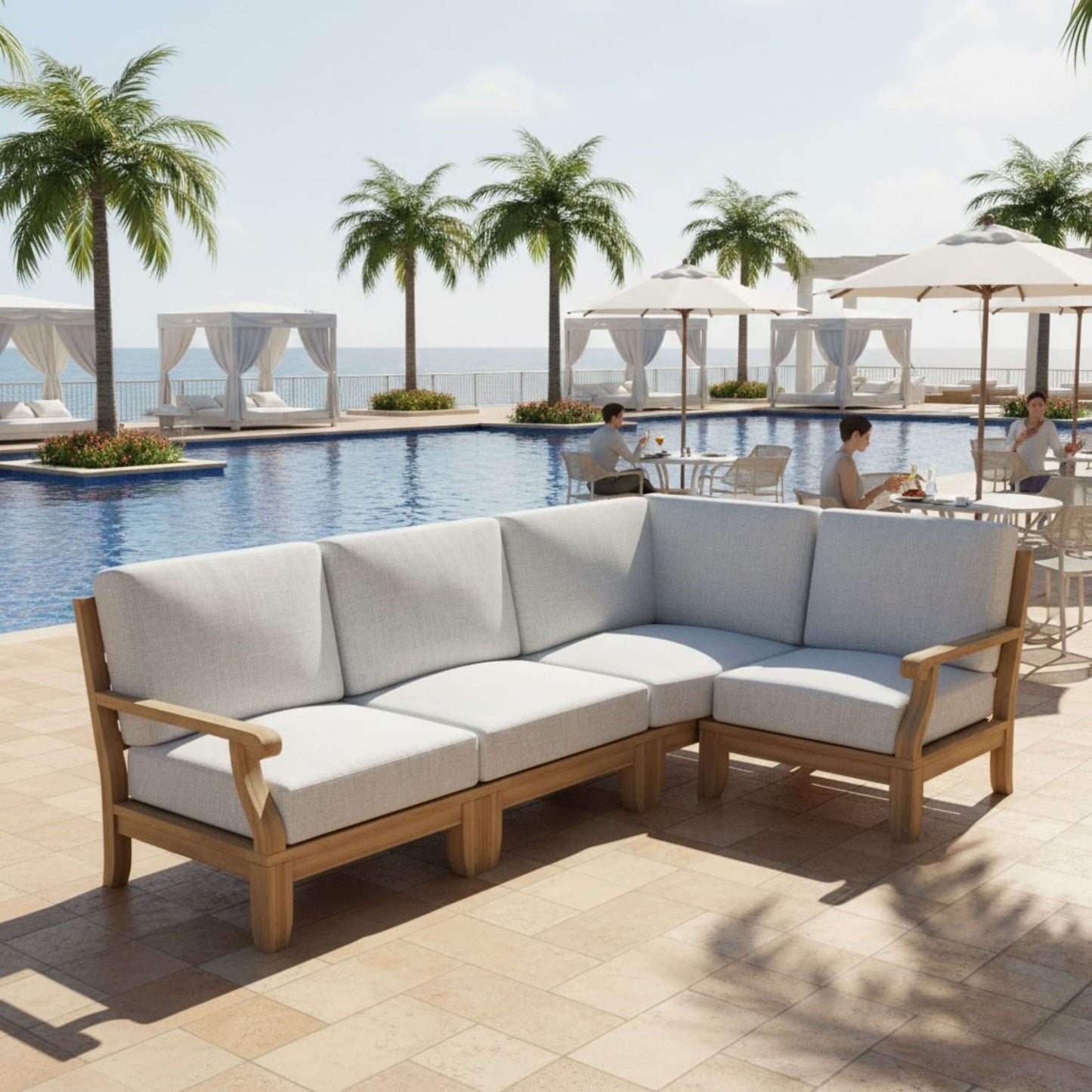 SET-95 RIVIERA MODULAR DEEP SEATING SET