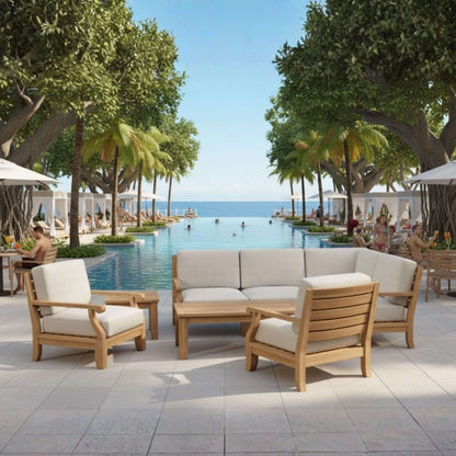 SET-93 RIVIERA MODULAR DEEP SEATING SET