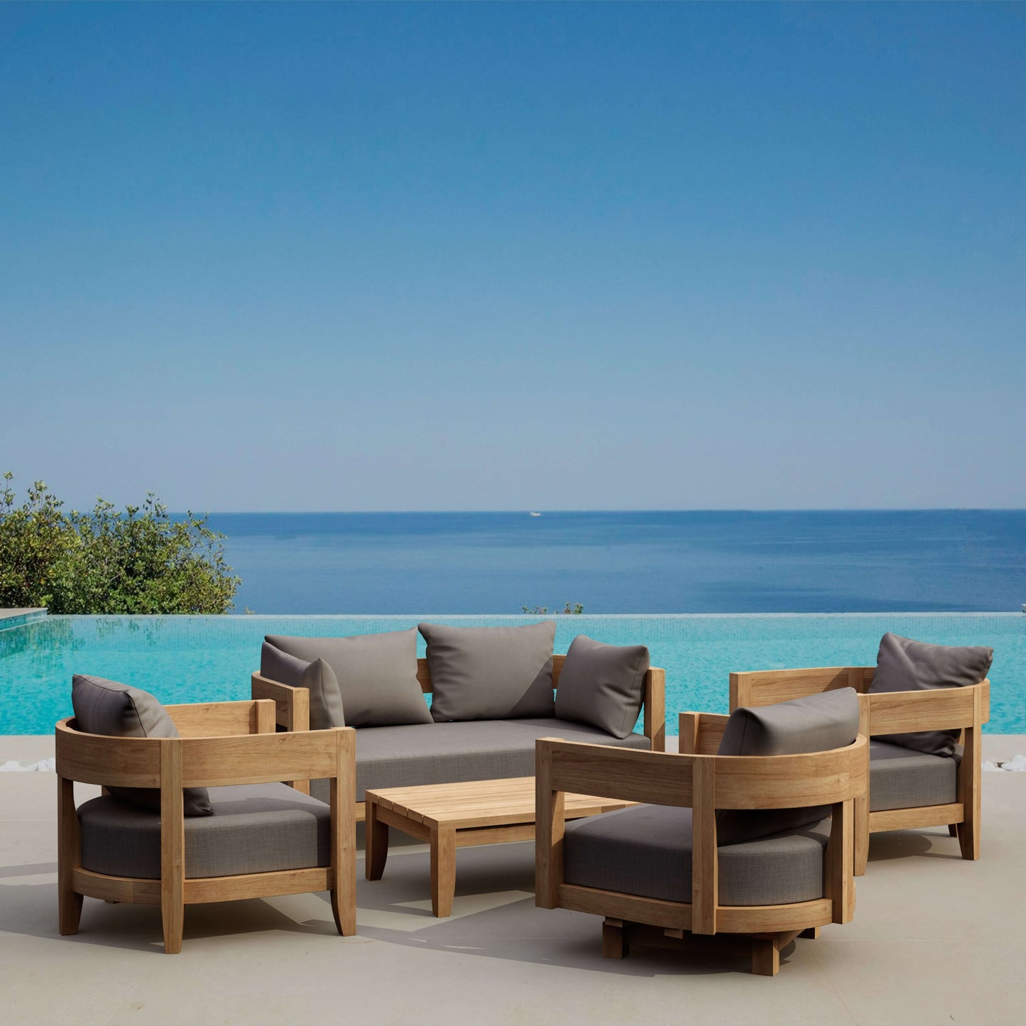SET-173 5-PC CORONADO DEEP SEATING SET