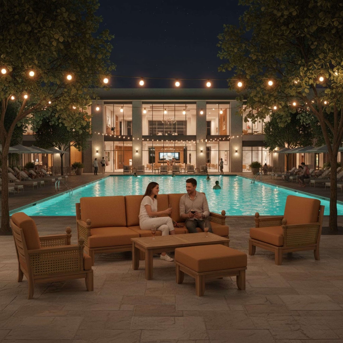 SET-68 LUXE MODULAR DEEP SEATING SET