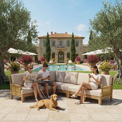 SET-67 LUXE MODULAR DEEP SEATING SET