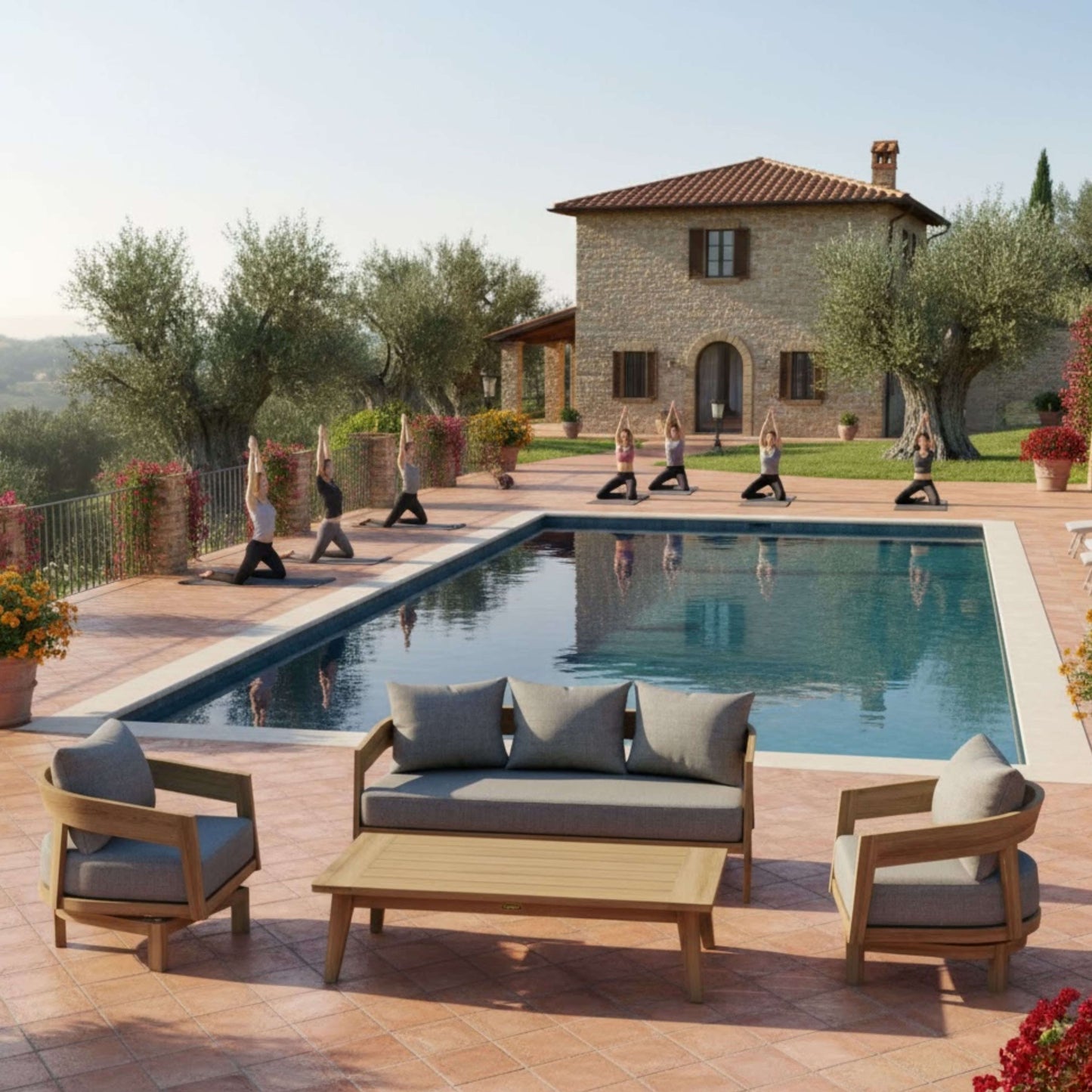 SET-370 TOSCANA 4-PC DEEP SEATING SET