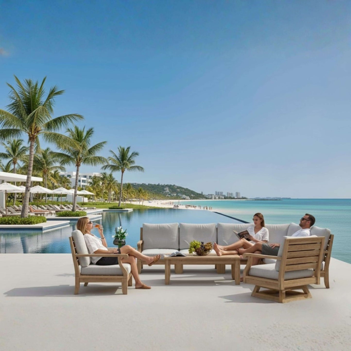 SET-98 RIVIERA MODULAR DEEP SEATING SET