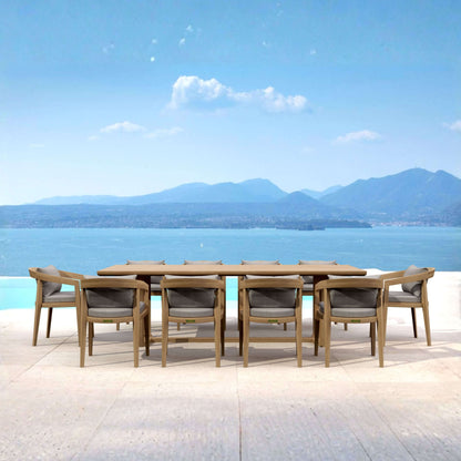 SET-368 11-PC TOSCANA DINING TABLE SET