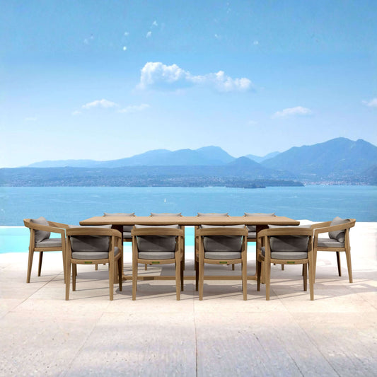 SET-368 11-PC TOSCANA DINING TABLE SET