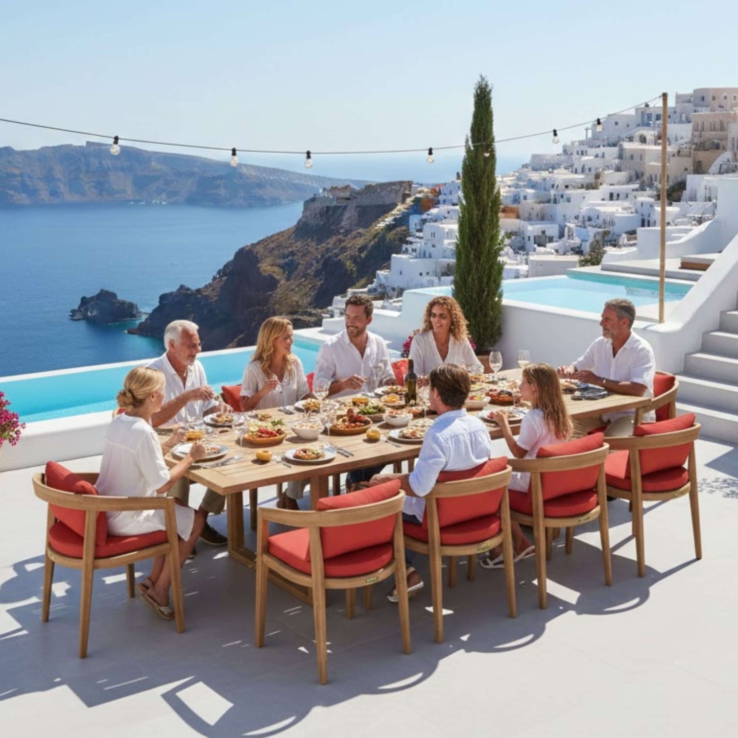 SET-368 11-PC TOSCANA DINING TABLE SET