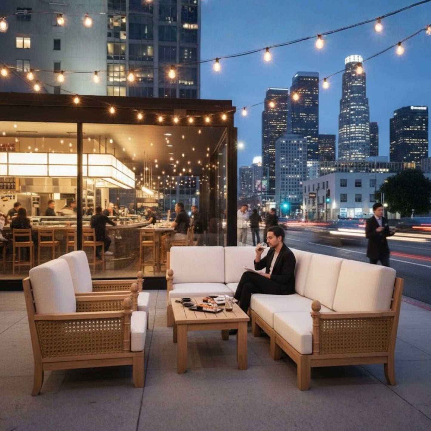 SET-74 LUXE MODULAR DEEP SEATING SET