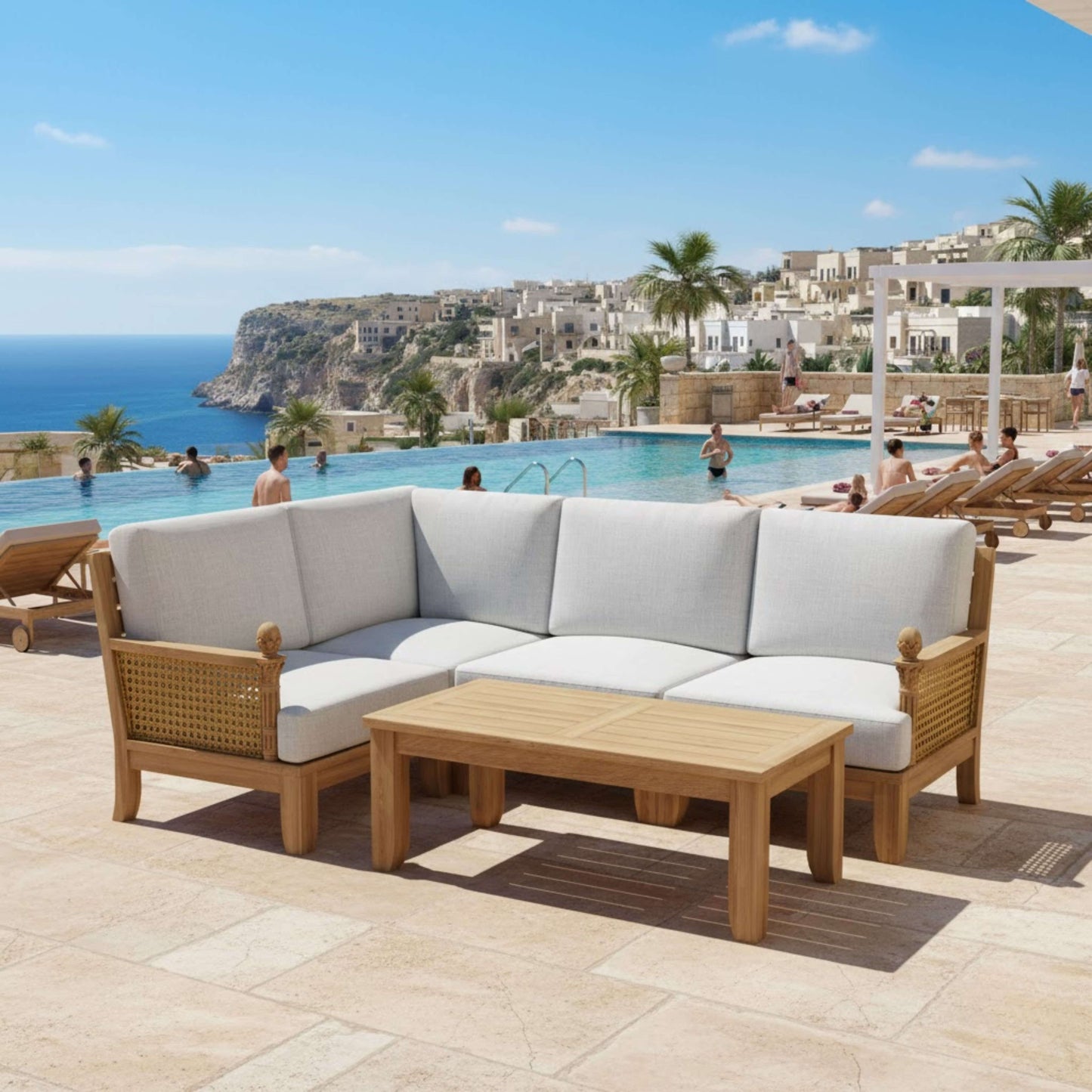 SET-71 LUXE MODULAR DEEP SEATING SET