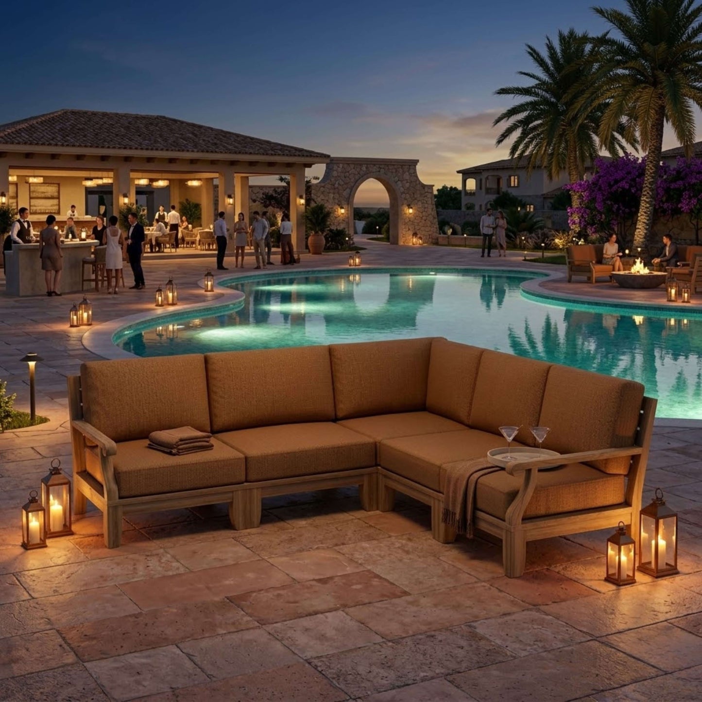 SET-92 RIVIERA MODULAR DEEP SEATING SET