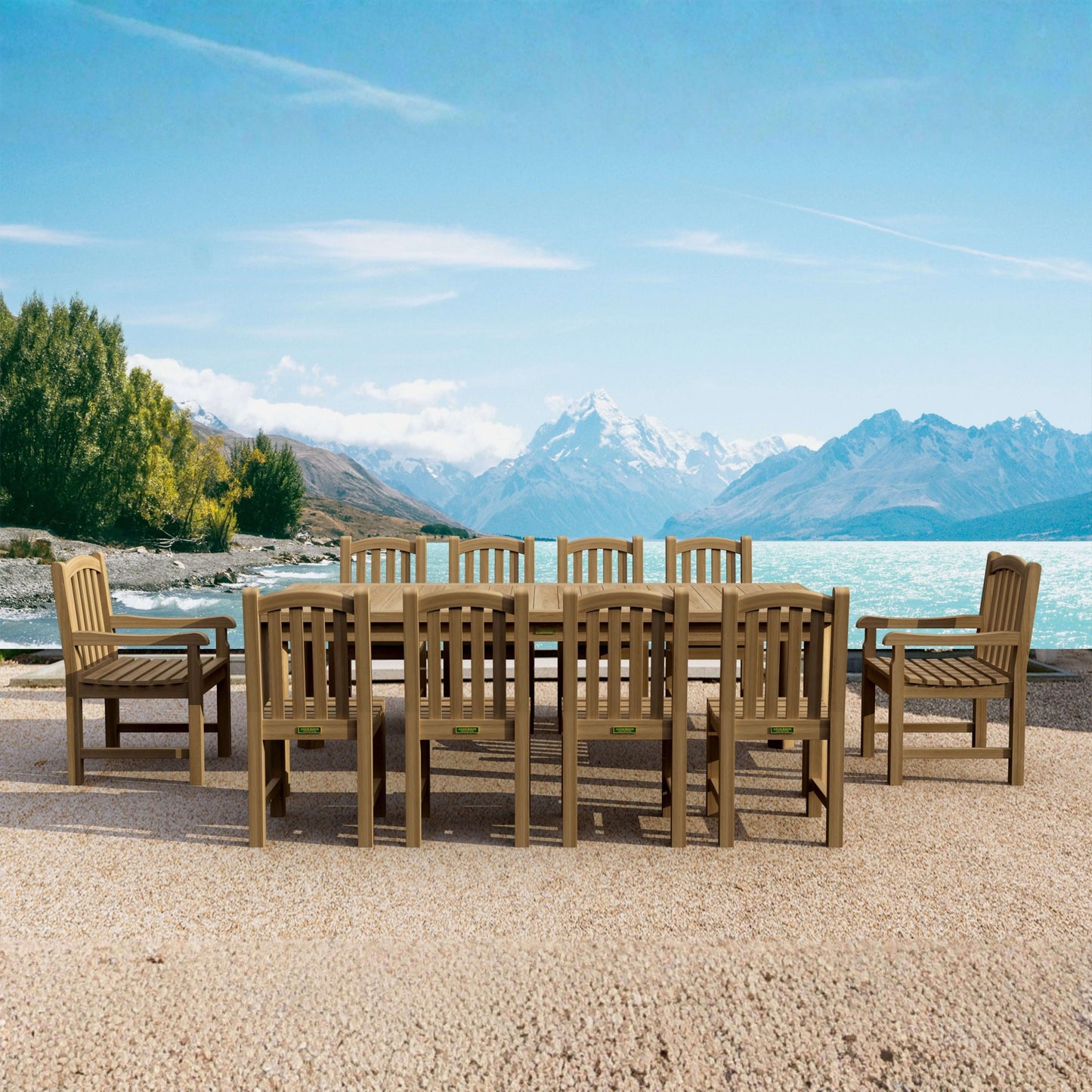 11-PC CHELSEA RECTANGULAR DINING TABLE SET