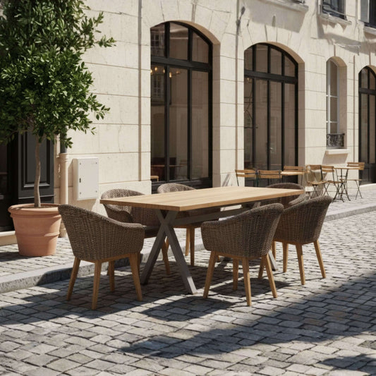 SET-39A ALURA PADUA DINING TABLE 7-PC SET