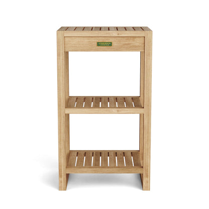 SPA TOWEL TABLE WITH 2-SHELF