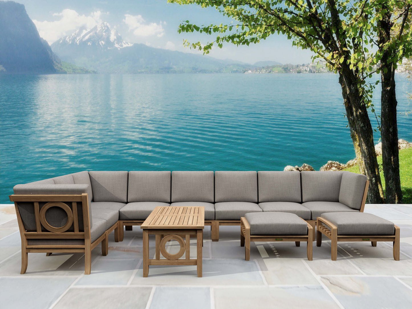 REPLACEMENT CUSHION SET-138 NATSEPA MODULAR DEEP SEATING SET