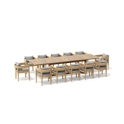 SET-175 13-PC CORONADO DINING EXTENSION TABLE