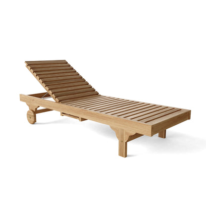 CAPRI SUN LOUNGER (ADJUSTABLE BACK & SIDE TRAY)