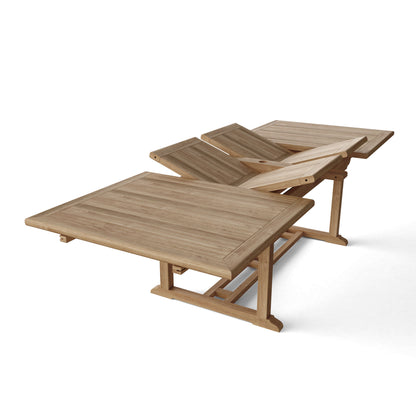 VALENCIA 117″ RECTANGULAR DOUBLE EXTENSION TABLE