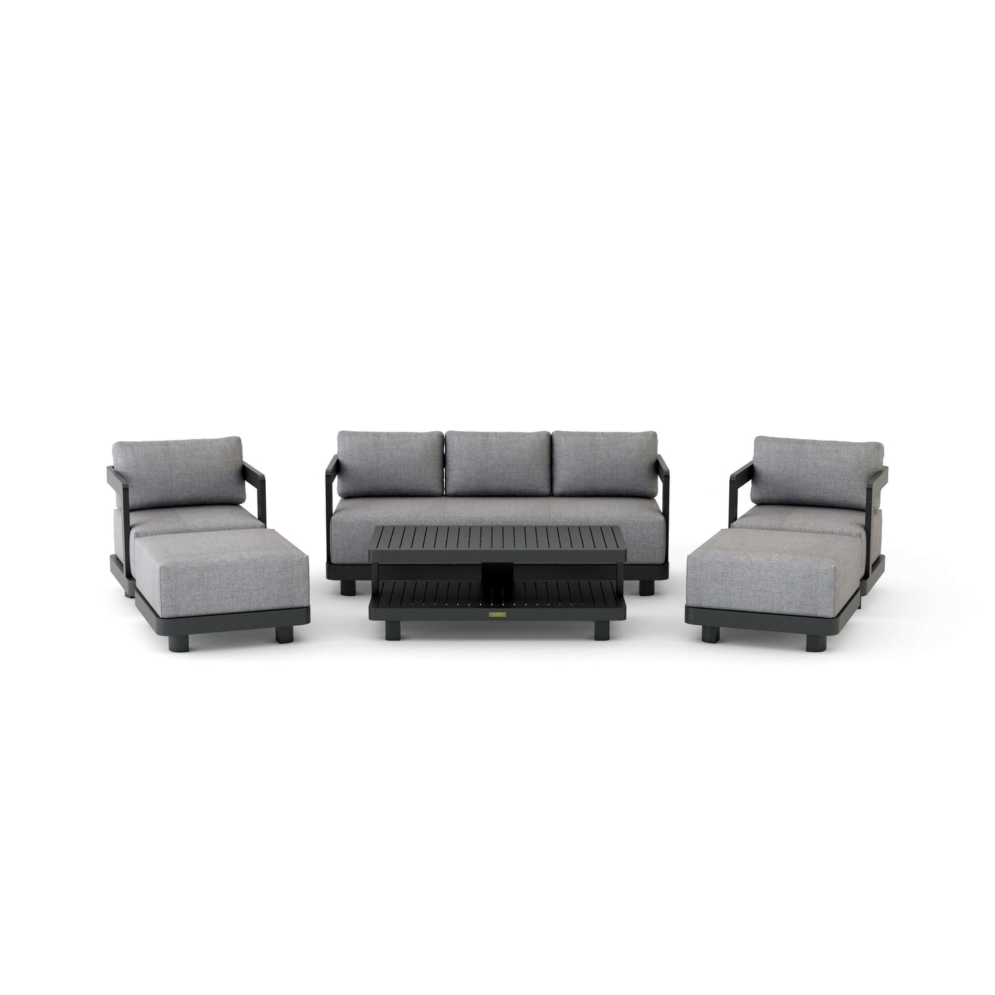 SET-903-AL 6-PC GRANADA ALUMINUM DEEP SEATING