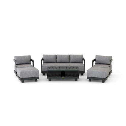 SET-903-AL 6-PC GRANADA ALUMINUM DEEP SEATING
