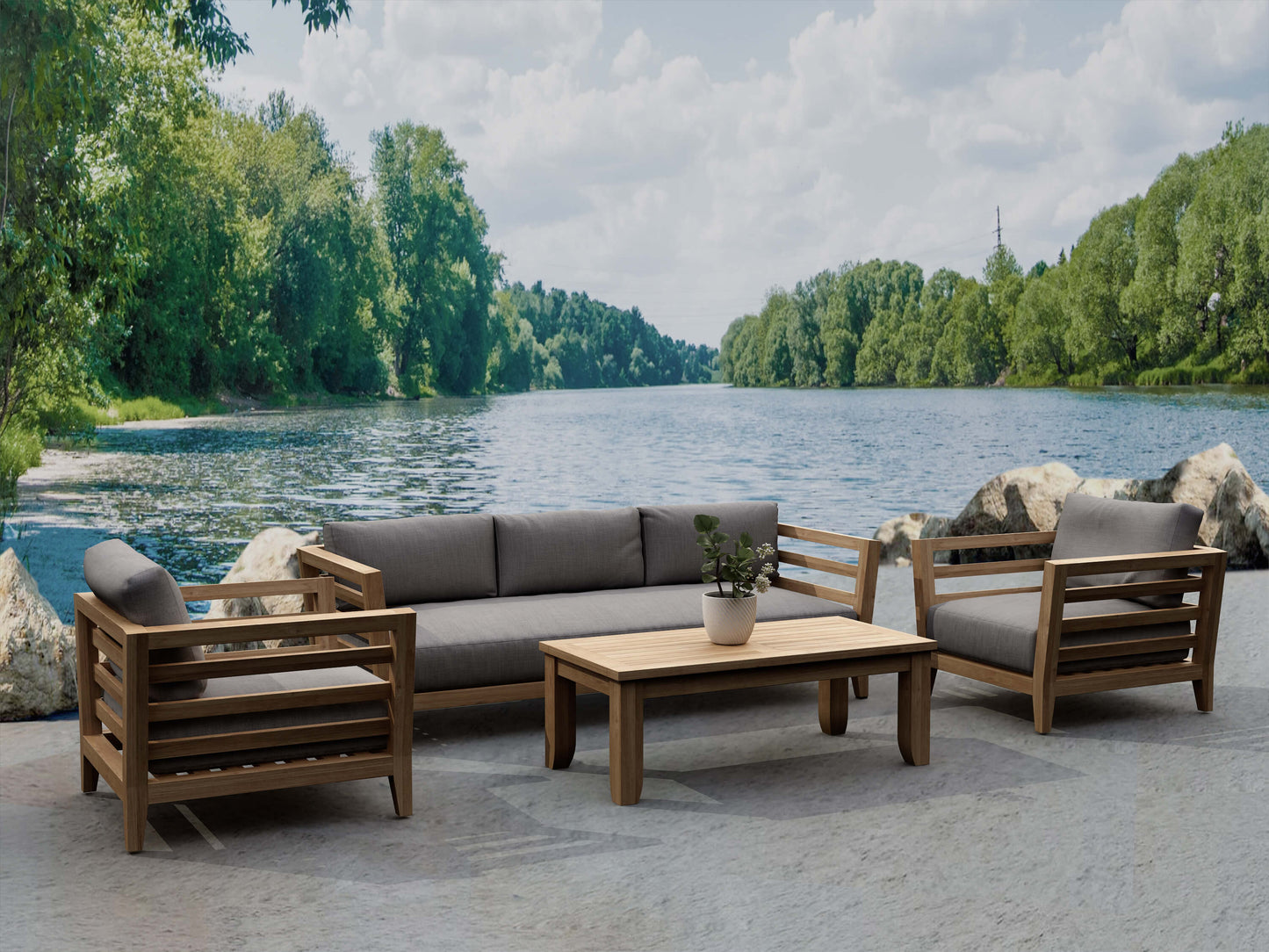 REPLACEMENT CUSHION SET-160 CORDOBA DEEP SEATING SET