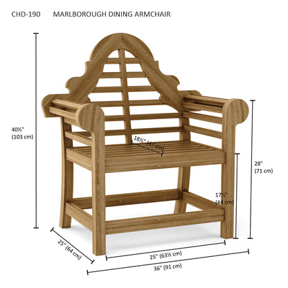 MARLBOROUGH DINING ARMCHAIR