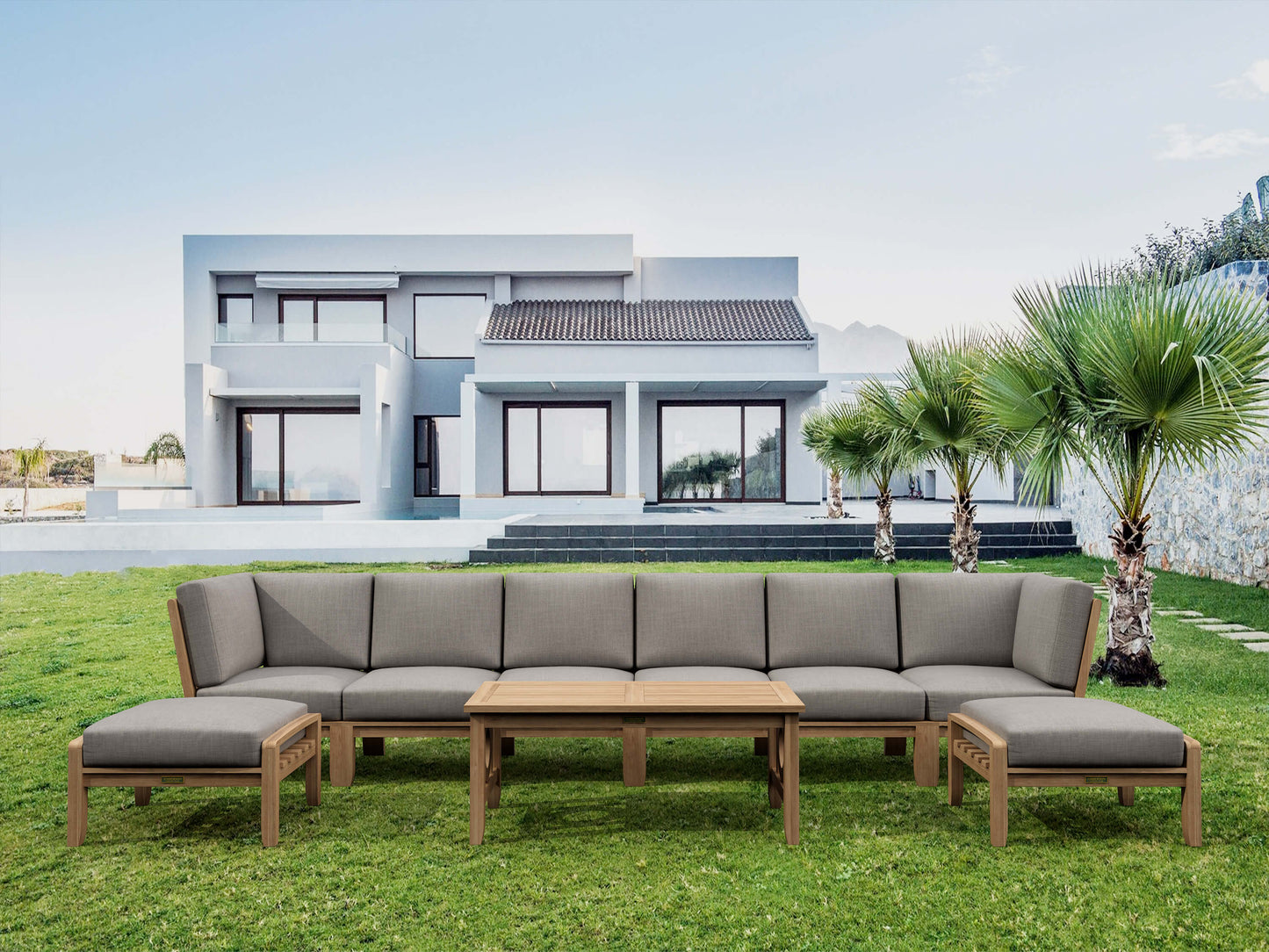 REPLACEMENT CUSHION SET-140 NATSEPA MODULAR DEEP SEATING SET