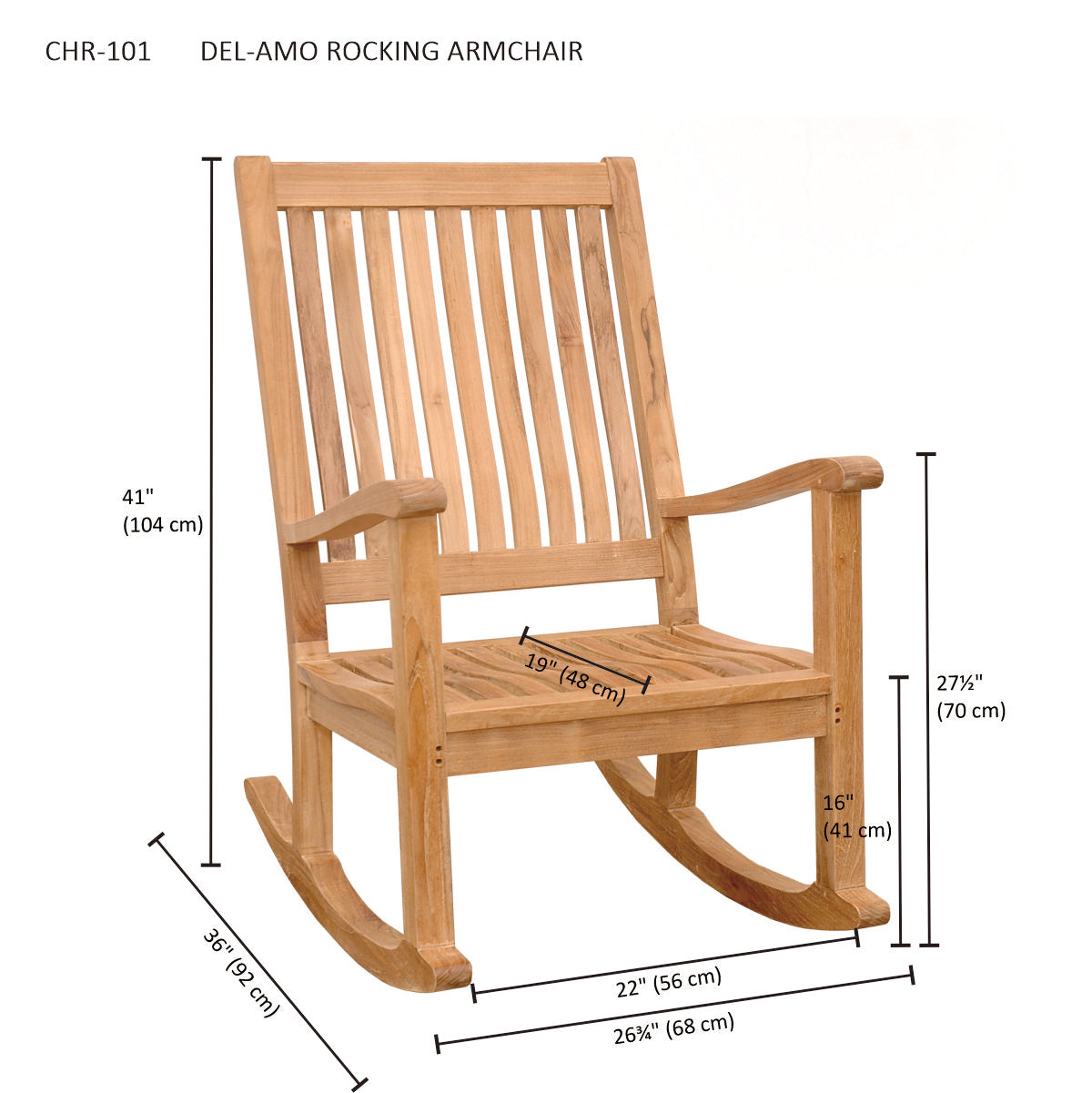 DEL-AMO ROCKING ARMCHAIR