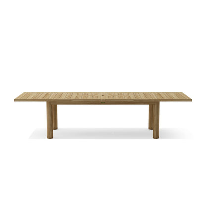 13-PC CHELSEA RECTANGULAR DOUBLE EXTENSION DINING TABLE SET