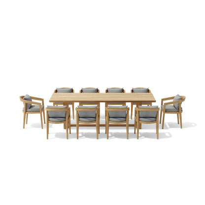 SET-368 11-PC TOSCANA DINING TABLE SET