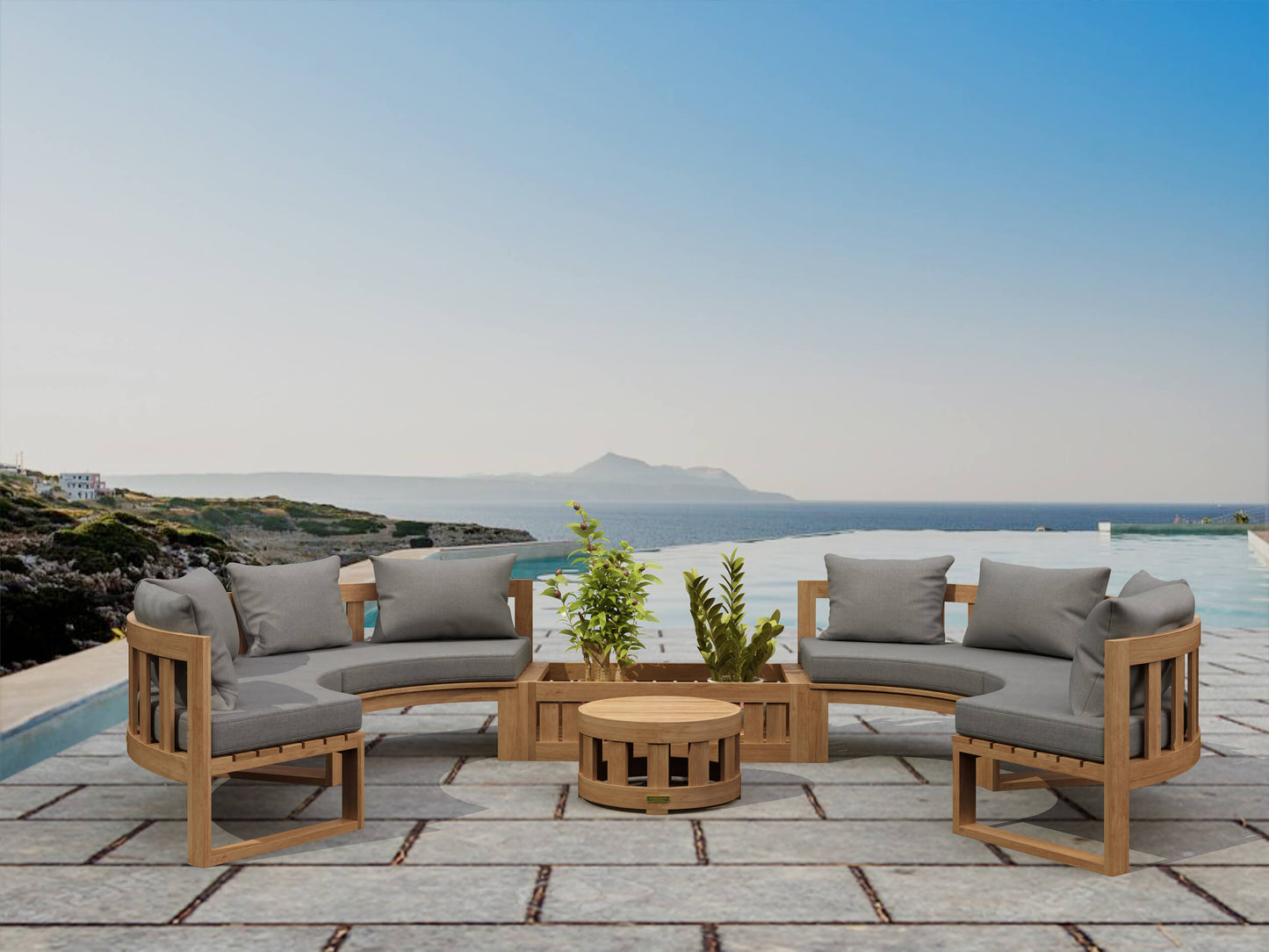 REPLACEMENT CUSHION SET-809 CIRCULAR MODULAR DEEP SEATING
