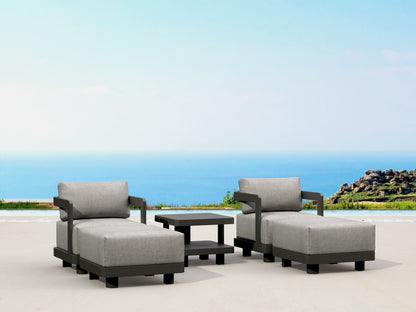 SET-905-AL 5-PC GRANADA ALUMINUM DEEP SEATING