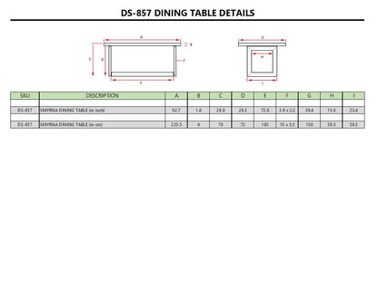 SMYRNA DINING TABLE
