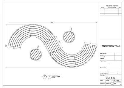 SET-813 CIRCULAR MODULAR DEEP SEATING